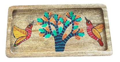Wood Trays with painted animals