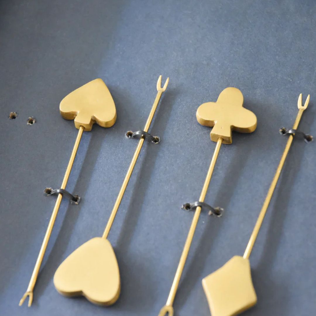 Card Suit Shaped Cocktail/ Fruit/ Cheese Pick set