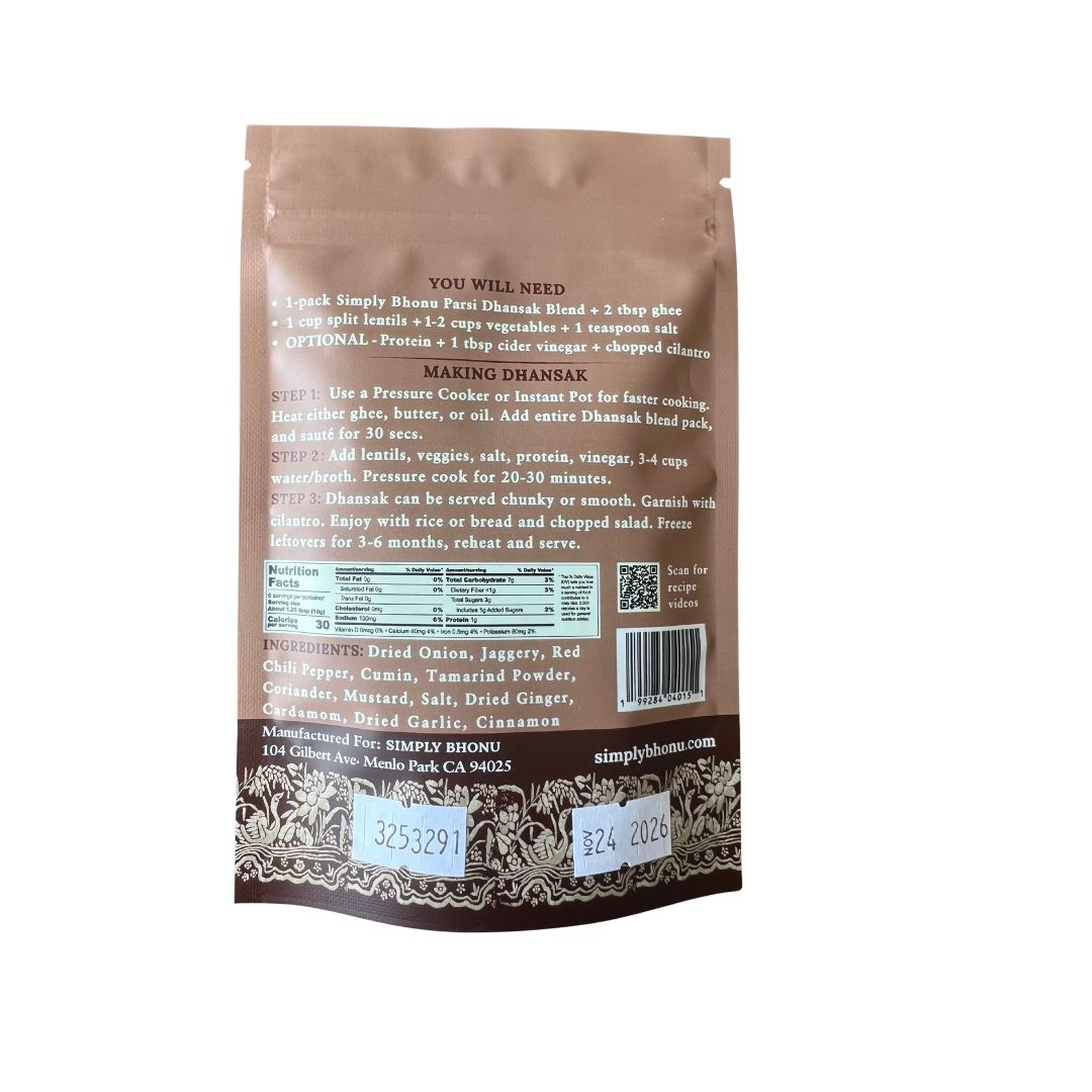 Parsi Dhansak Lentil Stew Spice Blend