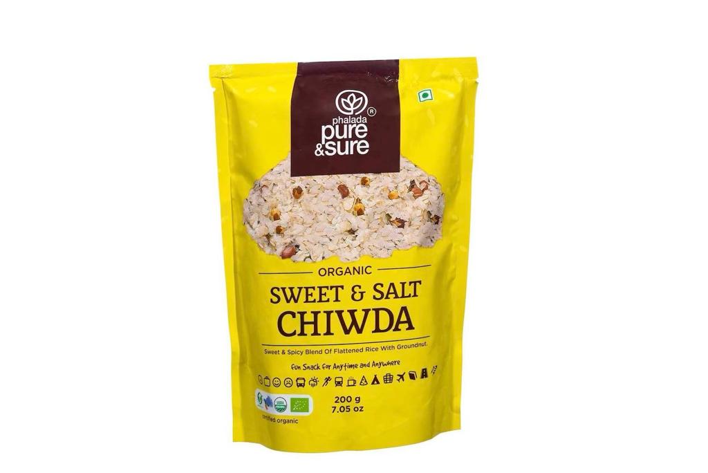 Organic Sweet & Salt Chiwda (Beaten Rice Snack)